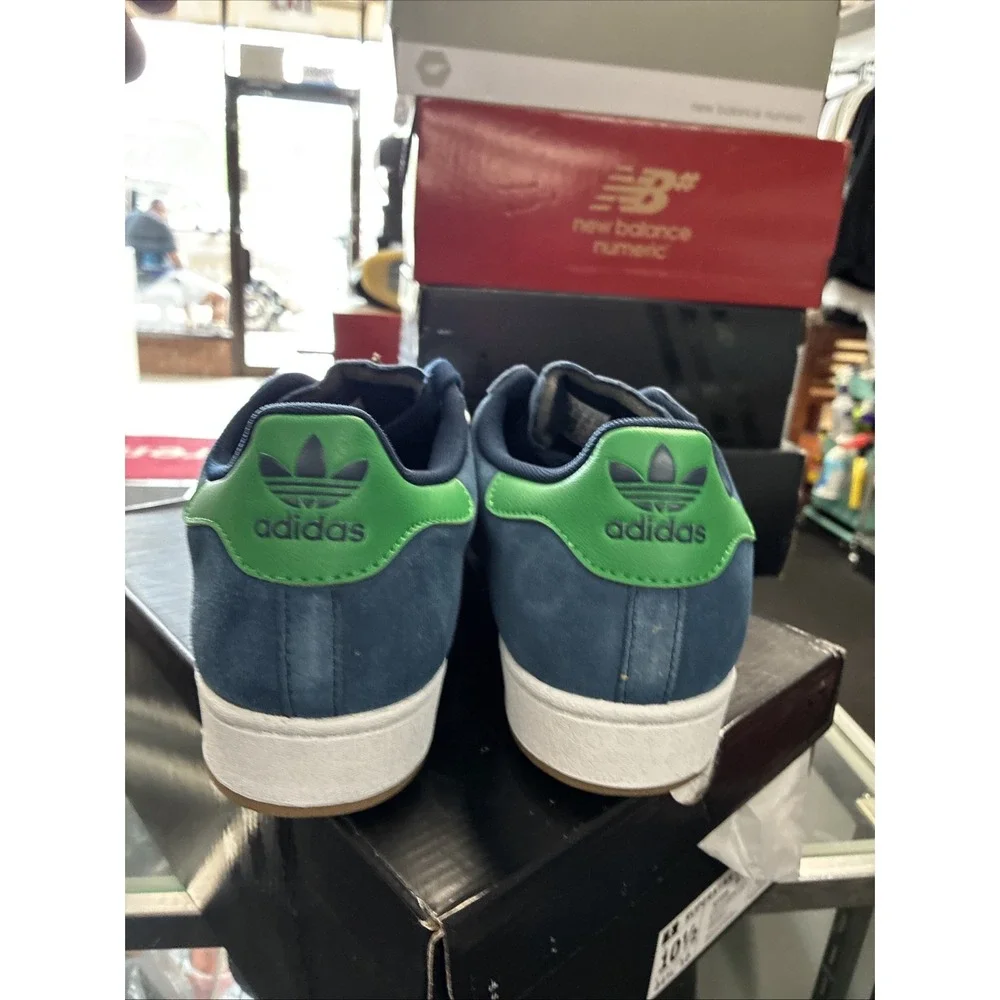 adidas Superstar ADV Mens Blue Green Sneakers Athletic Shoes JQ2098 Sz 10.5 NEW